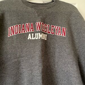 Indiana Wesleyan Alumni Gray Crewneck Sweatshirt